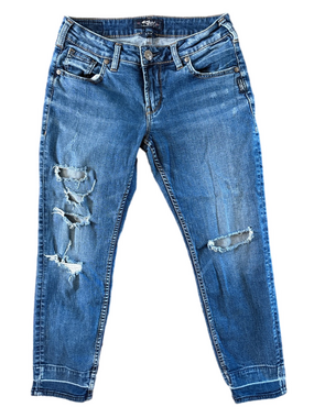 Silver Jeans Sam Jeans Size W27 L27 Distressed